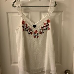Embroidered Floral Torrid Tank